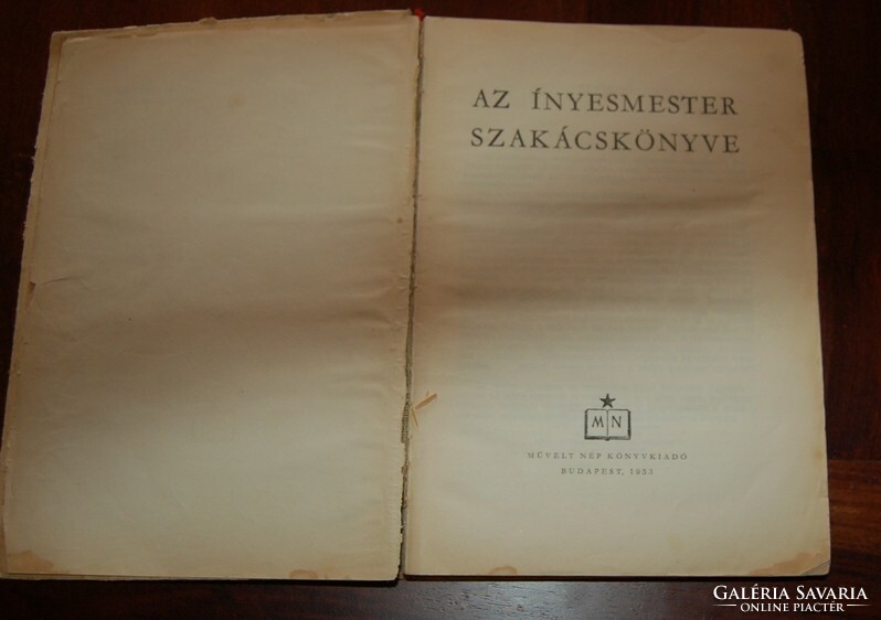 AZ INYESMESTER SZAKÁCSKÖNYVE 1953 évi kiadás