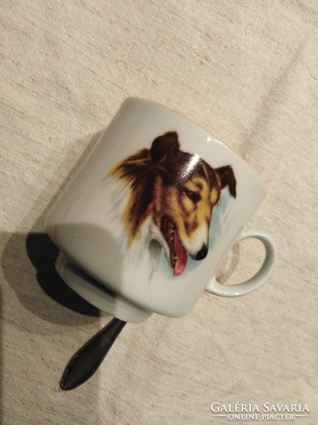 Lassie - skót juhászkutya / Bavaria, porcelán csésze