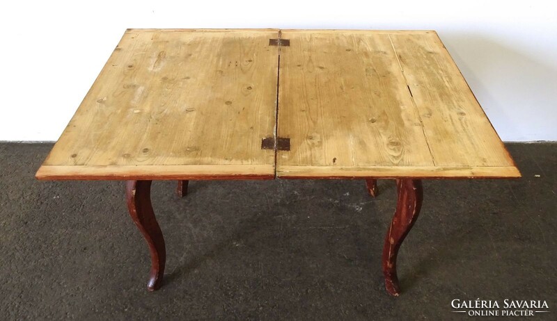 1O124 antique folding dining table kitchen table