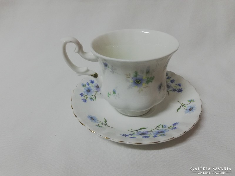 Porcelain coffee mug with plate