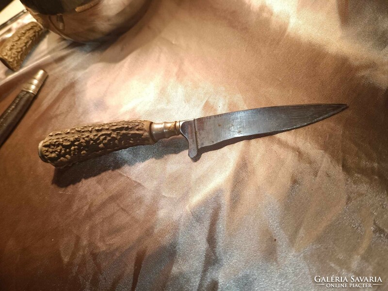Deer antler dagger knife + mini sword!