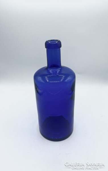 Cobalt blue apothecary bottle