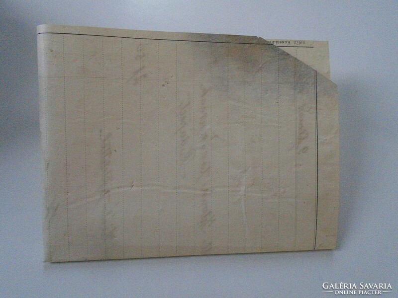 Za468.15 Old invoice - 1919 Budapest - Gyula Thurnherr's artificial furniture and tableware factory