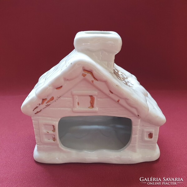 Christmas porcelain candle holder cottage house decoration candle village