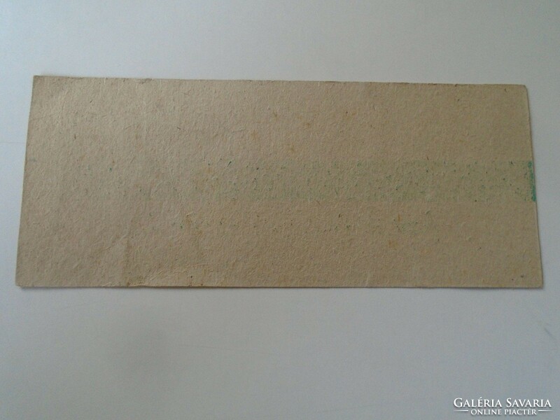 Za470.4 Banknote stacking label (cardboard) 1963 Hungarian national bank