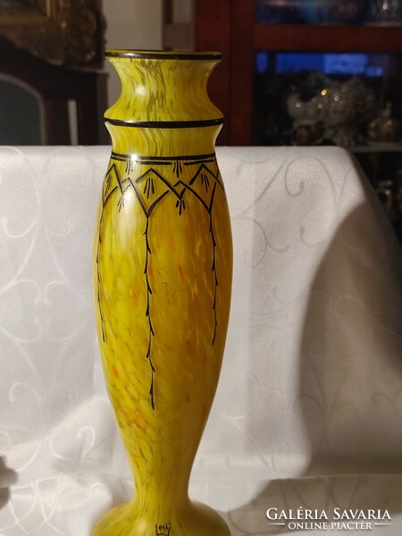 Théodore Legras glass vase