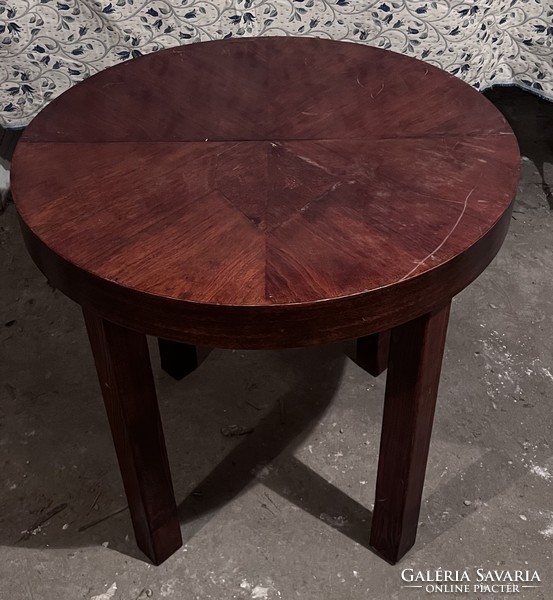 Art deco round table - can be opened