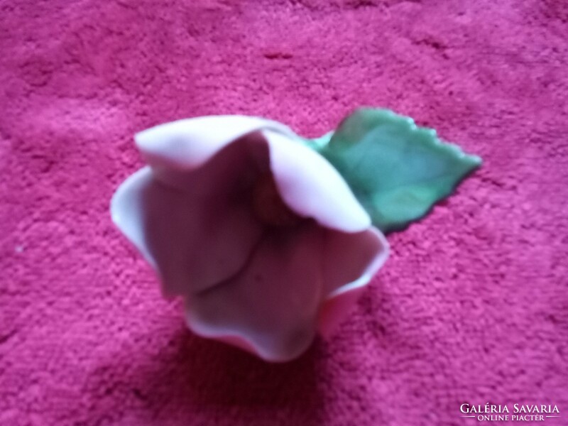 Herend porcelain rose figurine, nipp