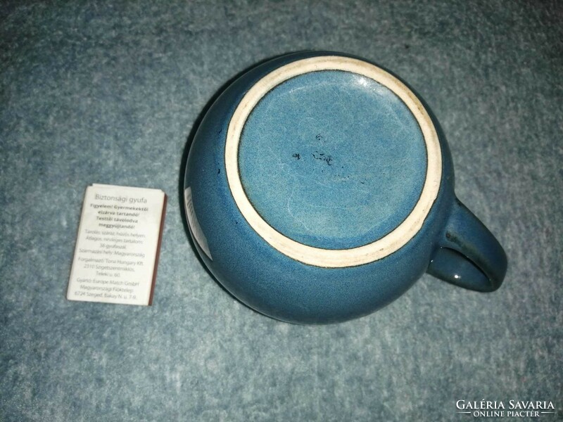 Porcelain blue mug (a3)
