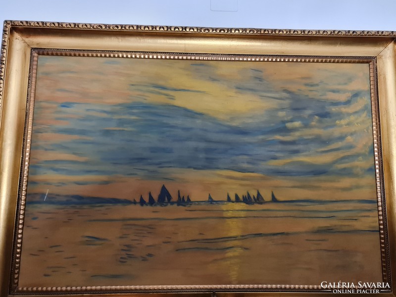 Old painting on balaton