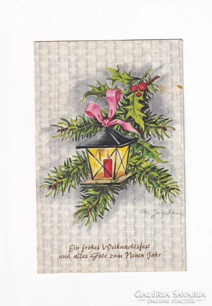 K:154 Karácsonyi képeslap 1968
