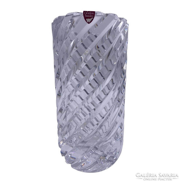 Orrefors colorless crystal vase m00684