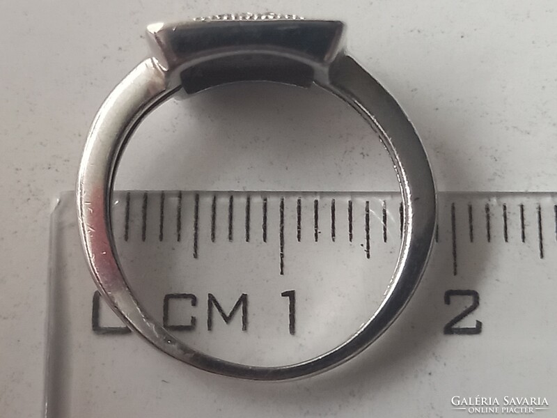 Női köves ezüst gyűrű(17mm)