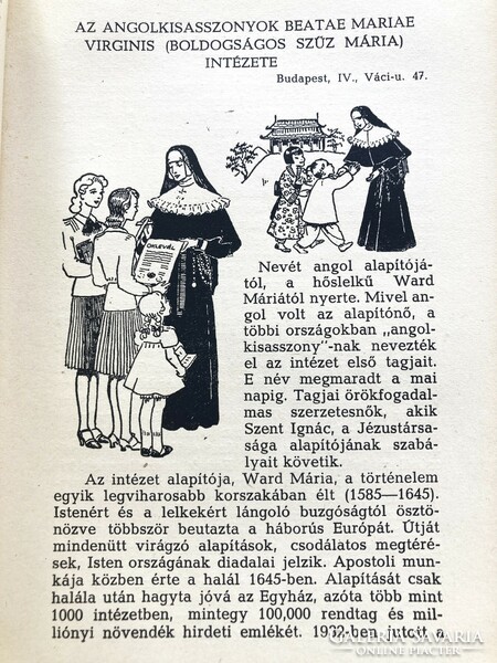 Ha az ő szavát halljátok, 1943 - gazdagon illusztrált könyv a zárdák életéről