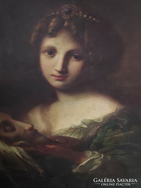 Szilvitzky Krisztina hatalmas"  Herodias " festménye 104 x 117 cm.