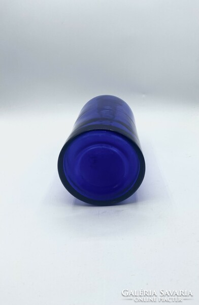 Cobalt blue apothecary bottle