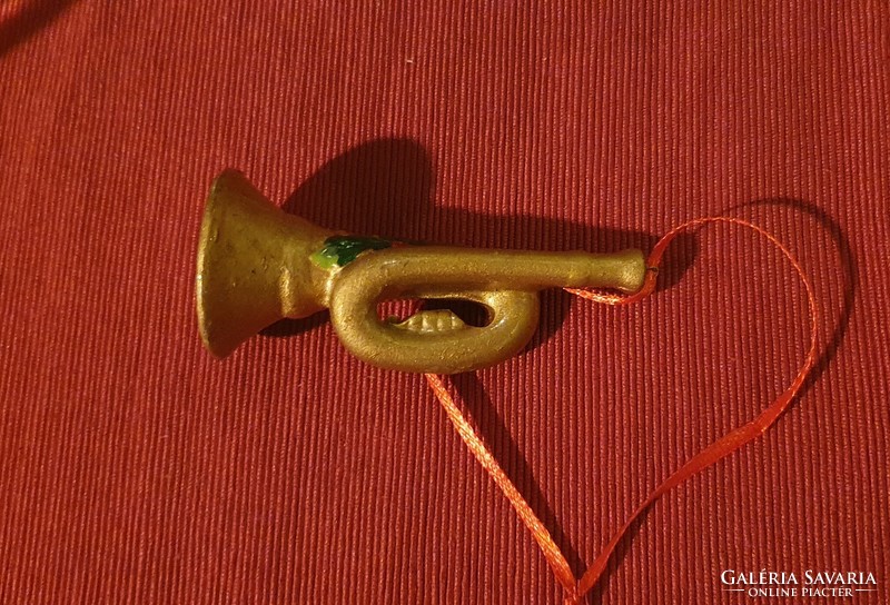 Karácsonyfadísz- trombita (kerámia)
