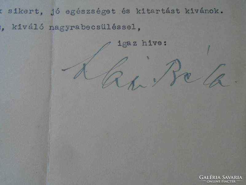 ZA468.29 Alapi Béla - (Belvárosi Takarékpénztár, Budapest) ügyvezető igazgató 1935  Hunyady Ferenc