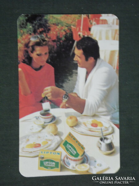 Kártyanaptár, Somogy megyei Füszért éllelmiszer vállalat,Kaposvár, Lipton Tea, 1979 ,   (2)