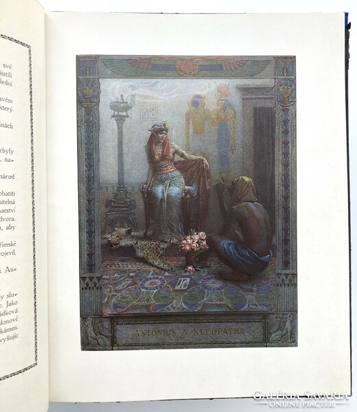 Szecessziós illusztrációkban gazdag antik prágai Shakespeare-kiadvány 1913-ból
