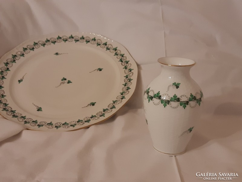 A small (15 cm high) vase with a parsley pattern from Herend