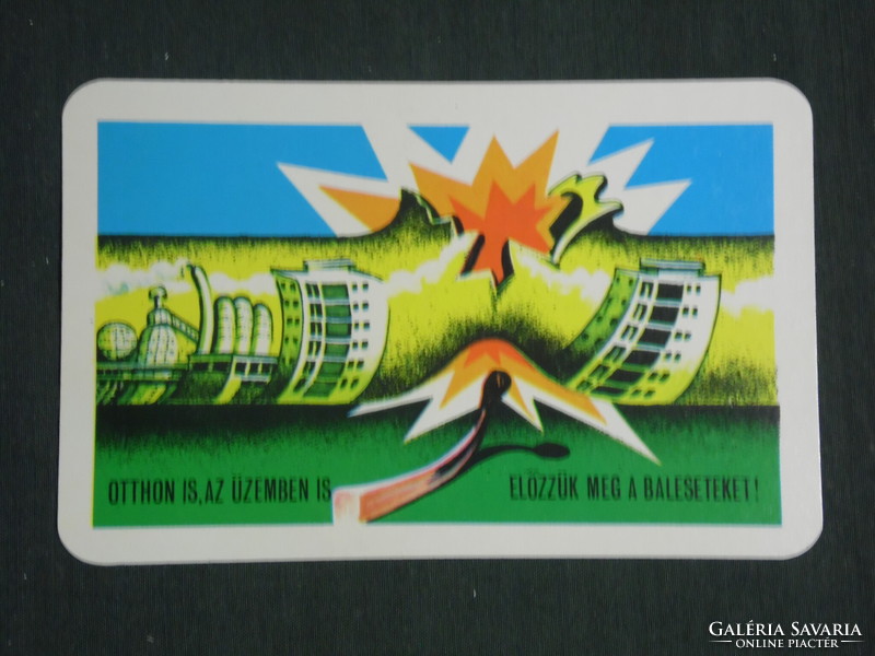 Card calendar, occupational health and safety department, accident prevention, graphic artist, 1979, (2)