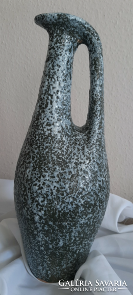 Csodás formájú retro nagy kerámia váza valószínű pesthidegkúti
