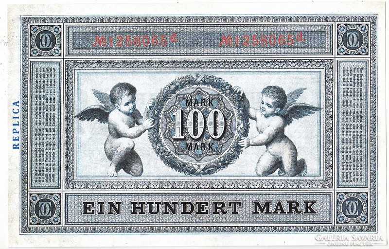 Németország 100 Német papírmárka 1876 REPLIKA