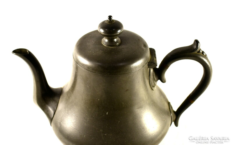 XIX. No. Vege sheffield antique pewter teapot!