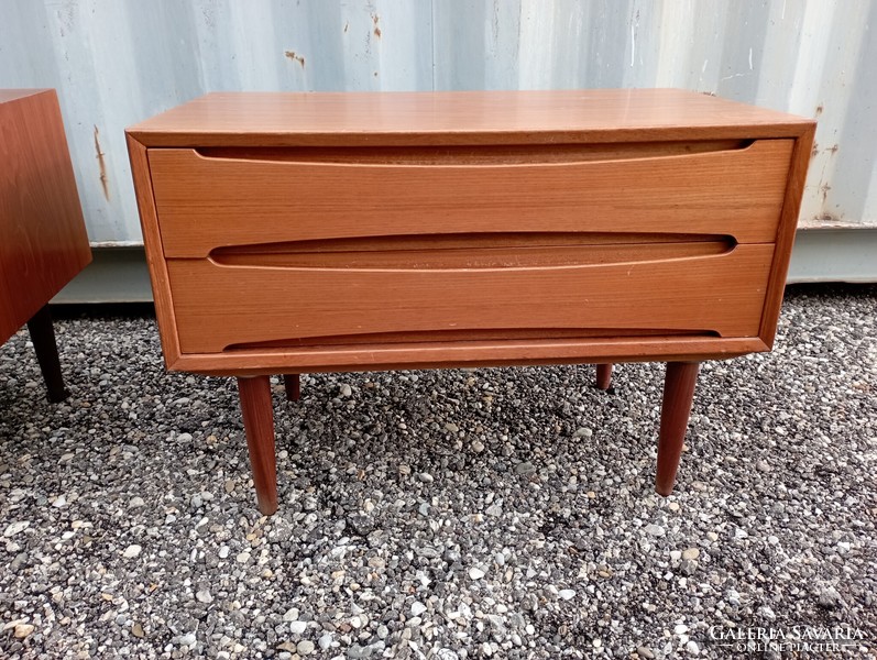 2 pieces, Danish, teak, vintage sideboard 1960