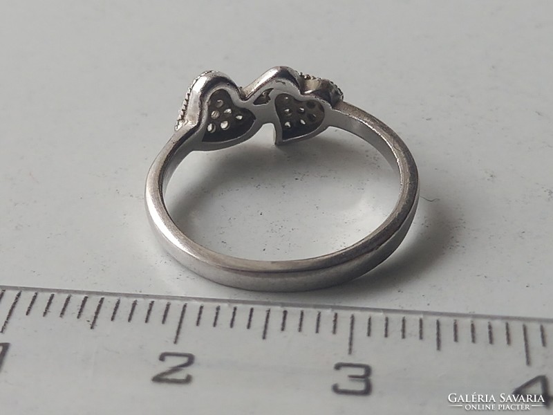Női köves ezüst gyűrű (15,5)