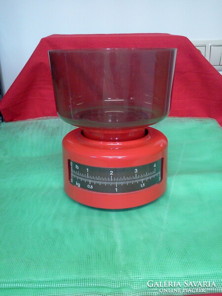 Kitchen tools bowl, scale, whisk