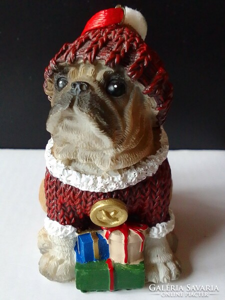 Bulldog porcelain dog