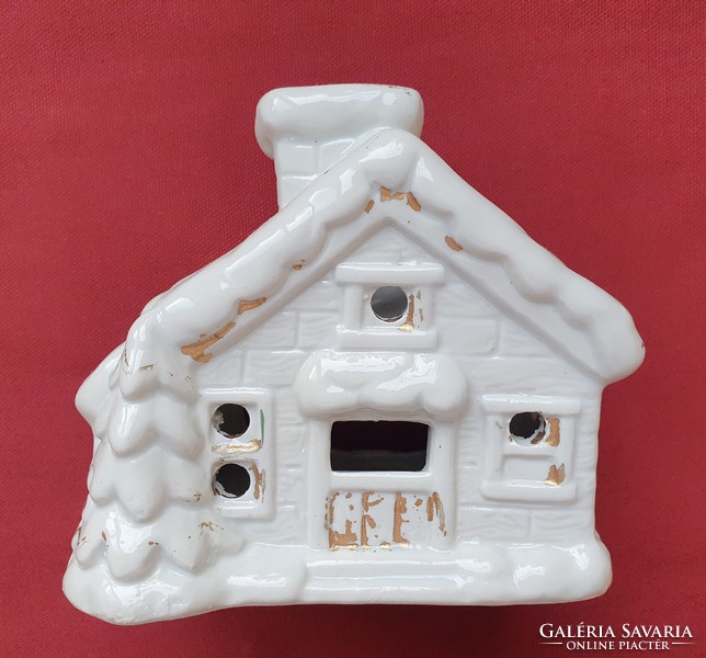 Christmas porcelain candle holder cottage house decoration candle village