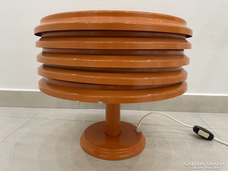 Szarvasi iron metal table mushroom lamp retro modern mid century 1970s