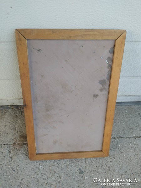 Wooden framed mirror