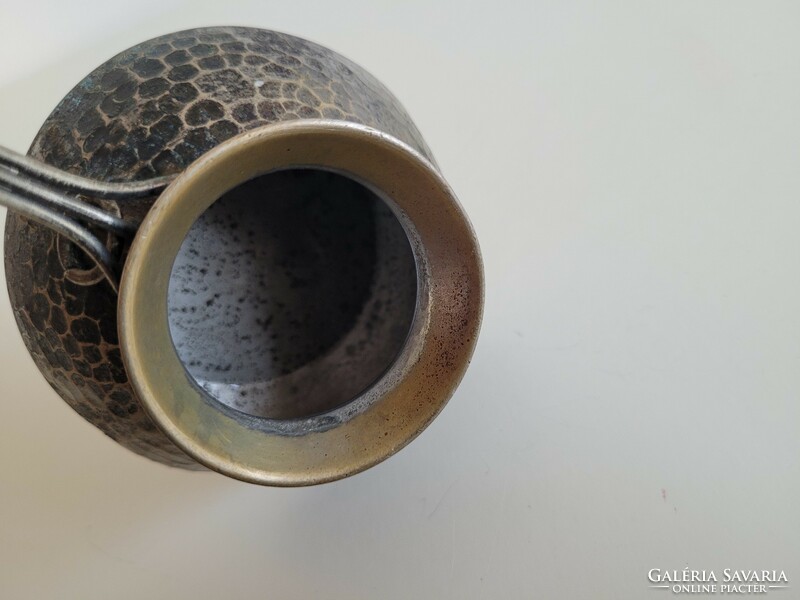 Régi vintage ónozott réz kiöntő kávé melegítő Orosz CCCP kávékiöntő 0,2 l