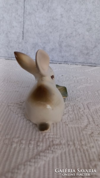Zsolnay cabbage patch bunny, shield seal, 6 x 9 x 4 cm
