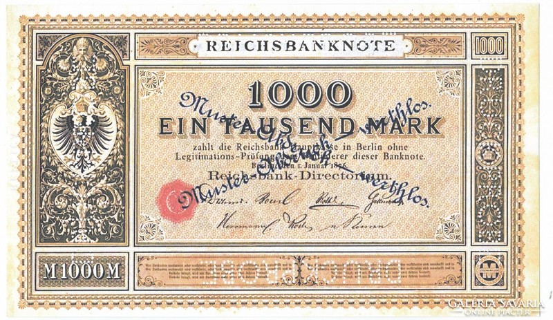Németország 1000 Német arany márka 1876 REPLIKA