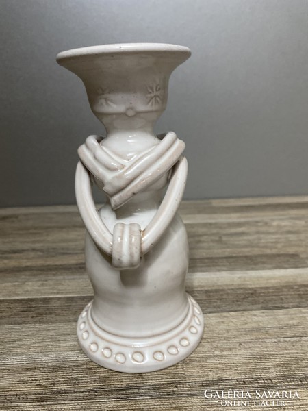 Old ceramic candle holder
