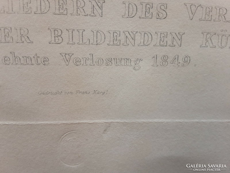 Csodálatos,hatalmas ceruza rajz nyomat 1849 es kiadás gróf Strabremberg