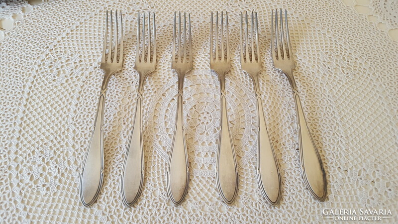 Wellner patent silver-plated forks 6 pcs.