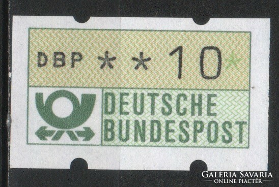 Automatic stamps 0006 (German) mi automata 1 10 pfg postal clear 1.50 euros