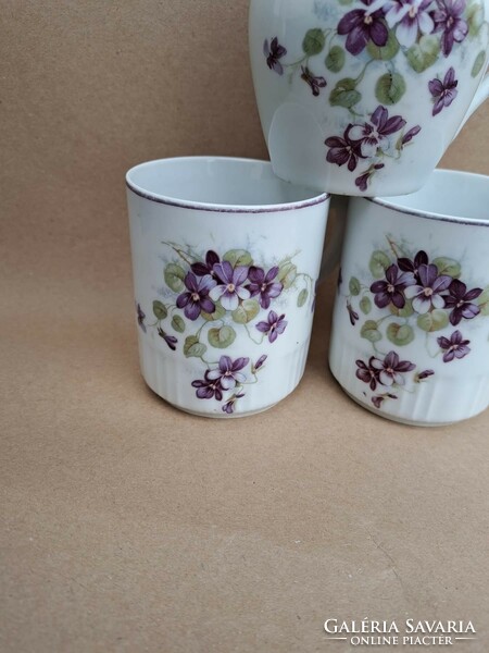 Beautiful rare mcp violet porcelain tumbler mug collectors nostalgia piece