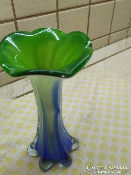 Colorful, broken glass vase for sale!