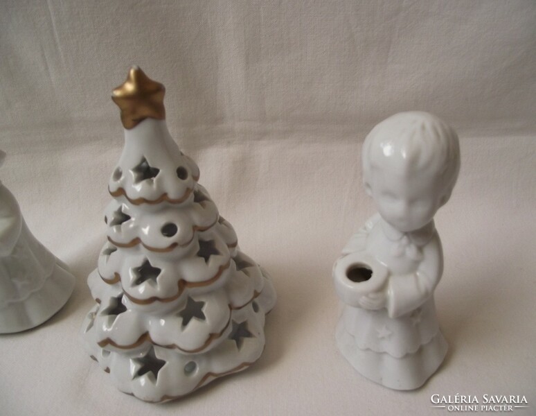 Karácsonyfa alakú mécsestartó,kikislány,kisfiú gyertatartó,karácsonyi dekoráció