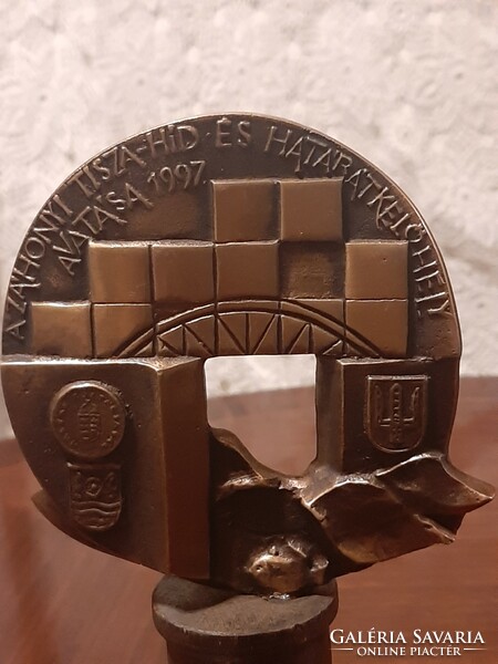 Rarity !! Sándor Sebestyén bronze plaque 