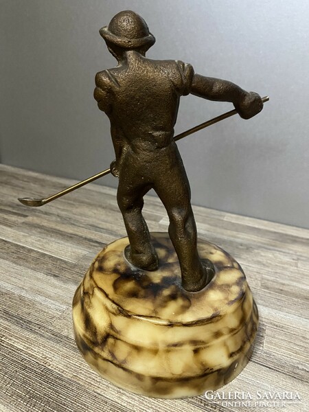 Old retro bronze statue ornament