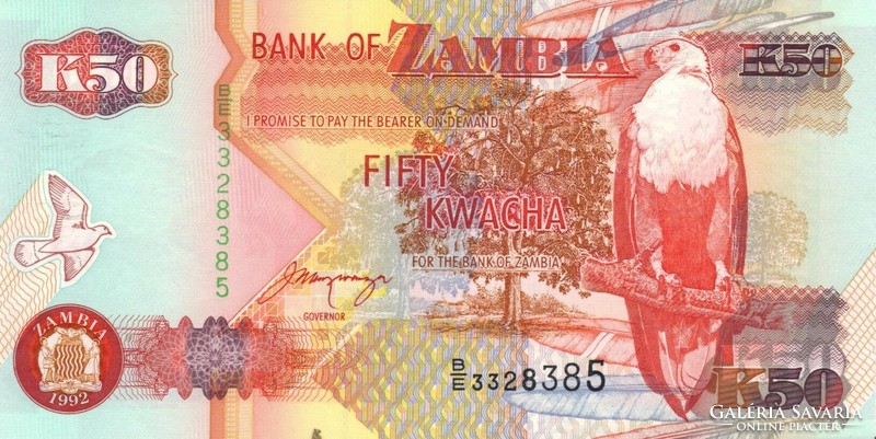 50 Kwacha 2001 zambia oz