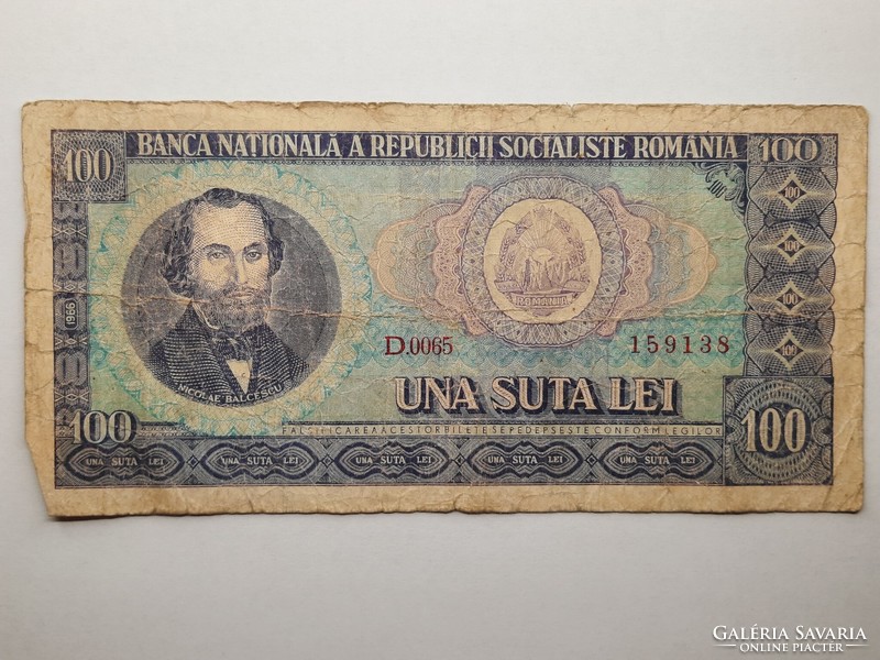 Románia 100 lei 1966